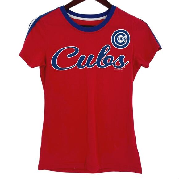 Chicago Cubs baseball tee womens size XS G-III 4her by Carl Banks - Picture 1 of 8